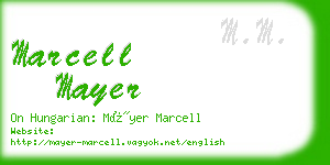 marcell mayer business card